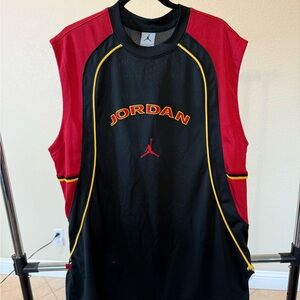Jordan Red and Black Men's Jersey